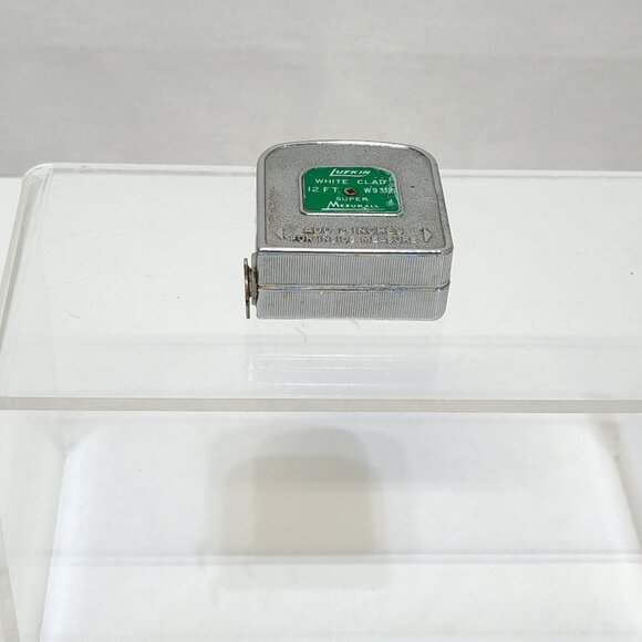 Lufkin Super Mezurall 12 ft White Clad Measuring Tape No. W9312 Made USA 1970s - Picture 4 of 9